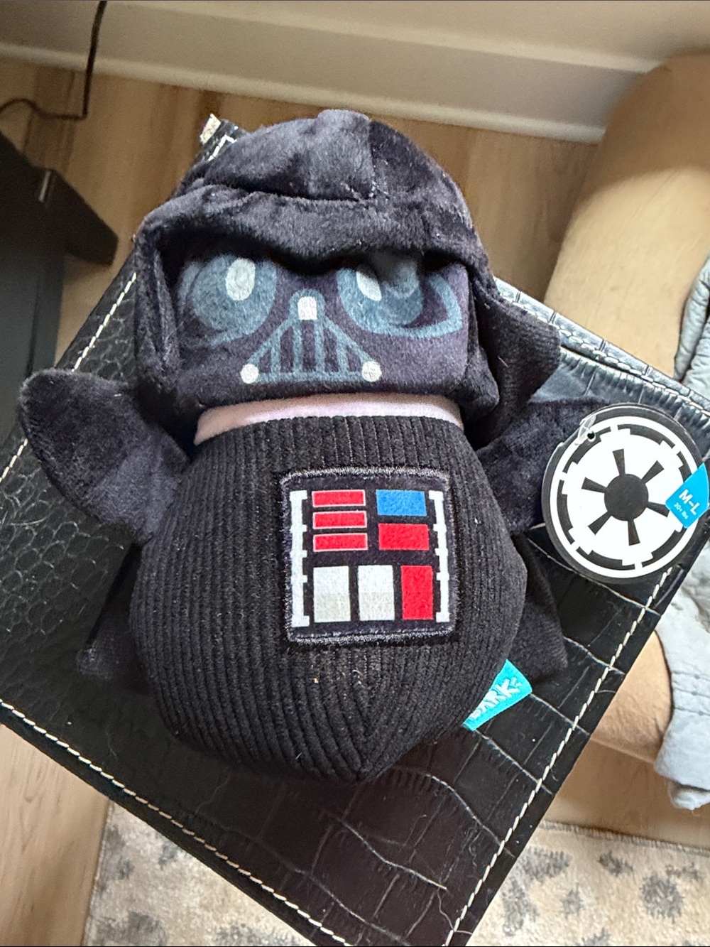 NWT Bark Darth Vader Multi Part Squeaky and Crinkle Toy